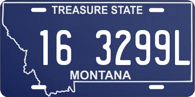 MT license plate 163299L