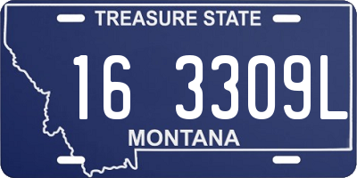 MT license plate 163309L