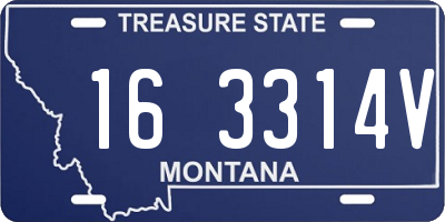 MT license plate 163314V