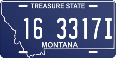 MT license plate 163317I