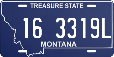MT license plate 163319L