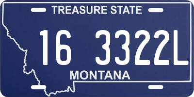 MT license plate 163322L