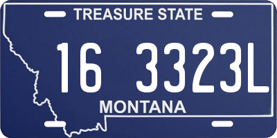 MT license plate 163323L