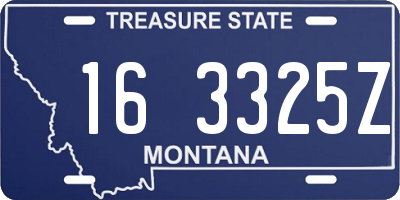 MT license plate 163325Z