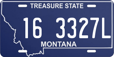 MT license plate 163327L