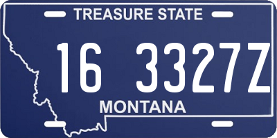 MT license plate 163327Z