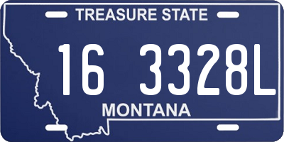 MT license plate 163328L