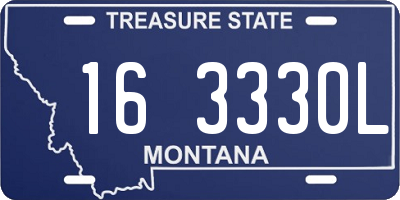 MT license plate 163330L