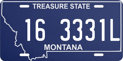 MT license plate 163331L