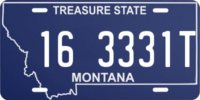 MT license plate 163331T