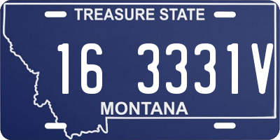 MT license plate 163331V