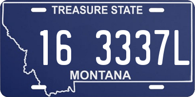 MT license plate 163337L