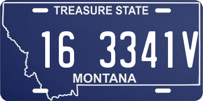 MT license plate 163341V