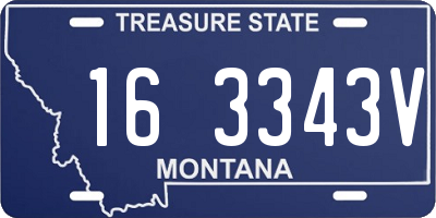 MT license plate 163343V