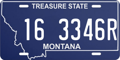 MT license plate 163346R