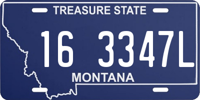 MT license plate 163347L