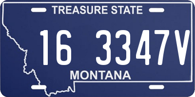 MT license plate 163347V