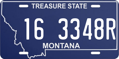 MT license plate 163348R