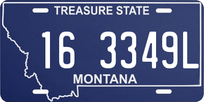 MT license plate 163349L