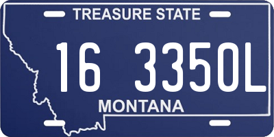 MT license plate 163350L