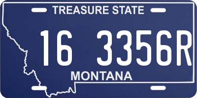MT license plate 163356R