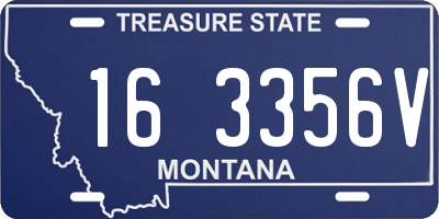 MT license plate 163356V