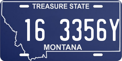 MT license plate 163356Y