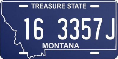 MT license plate 163357J