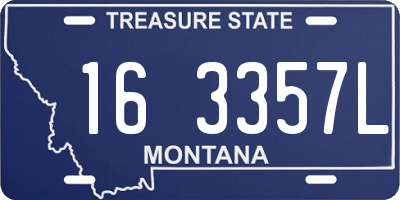 MT license plate 163357L