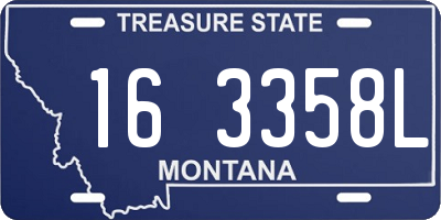 MT license plate 163358L