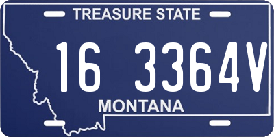 MT license plate 163364V