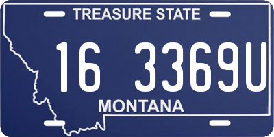 MT license plate 163369U
