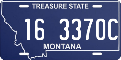 MT license plate 163370C