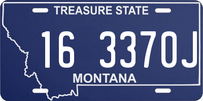 MT license plate 163370J