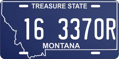 MT license plate 163370R
