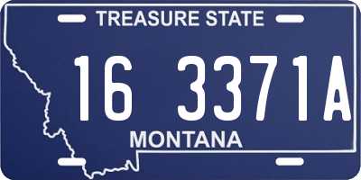 MT license plate 163371A