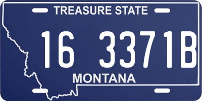 MT license plate 163371B