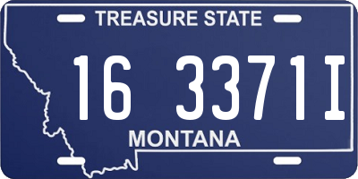 MT license plate 163371I