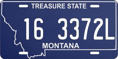 MT license plate 163372L