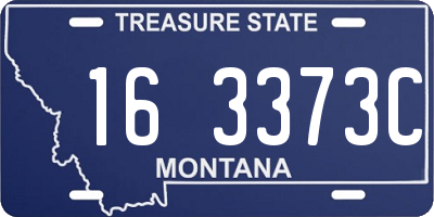 MT license plate 163373C