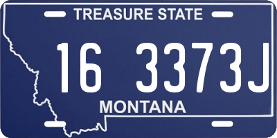 MT license plate 163373J