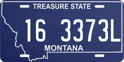 MT license plate 163373L
