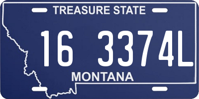 MT license plate 163374L