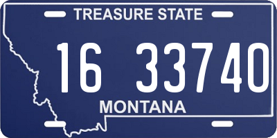 MT license plate 163374O