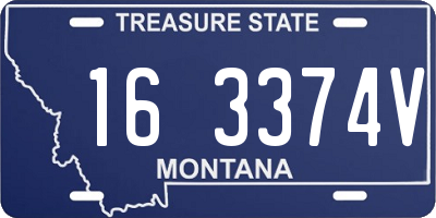 MT license plate 163374V