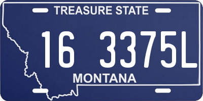 MT license plate 163375L