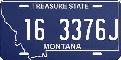 MT license plate 163376J