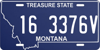 MT license plate 163376V