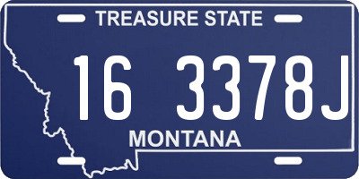 MT license plate 163378J