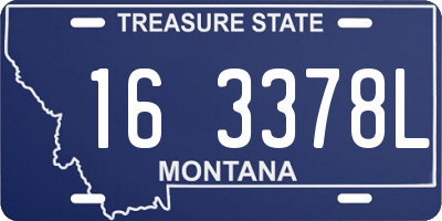 MT license plate 163378L
